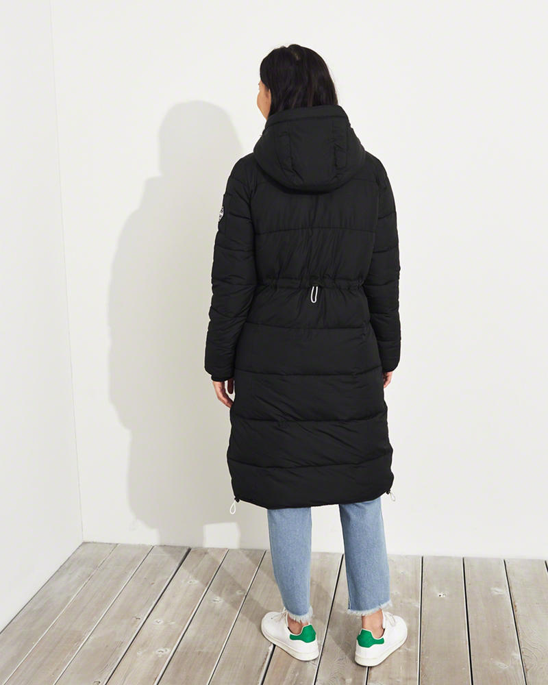 Longline puffer parka best sale hollister